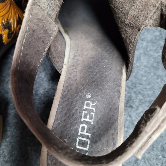 ROPER Mika Floral Leather Peep Toe Shootie Pumps Sandal Sz 10 - Picture 8 of 15